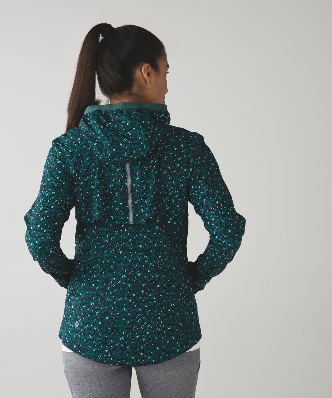 Lululemon Go The Distance Jacket - Mountain Peaks Black Forage Teal