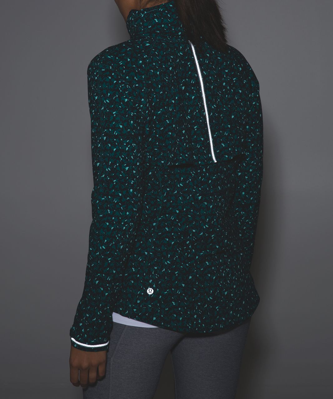 Lululemon Go The Distance Jacket - Mountain Peaks Black Forage Teal