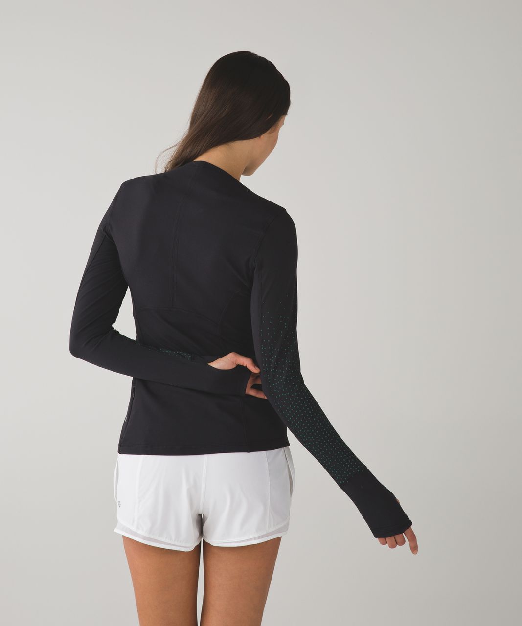 Lululemon Kanto Catch Me 1/2 Zip - Heathered Herringbone Heathered Black  Black - lulu fanatics