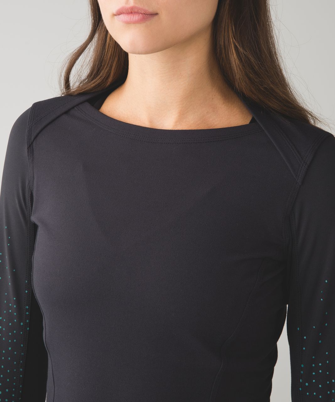 Lululemon Kanto Catch Me Long Sleeve *Reflective - Black