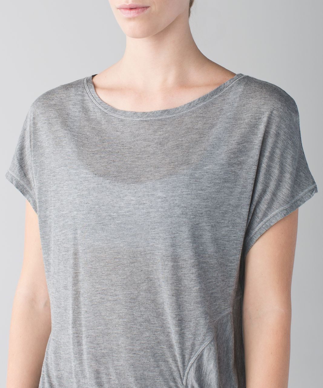 Lululemon Take It Easy Short Sleeve Tee - Heathered Mod Medium Grey