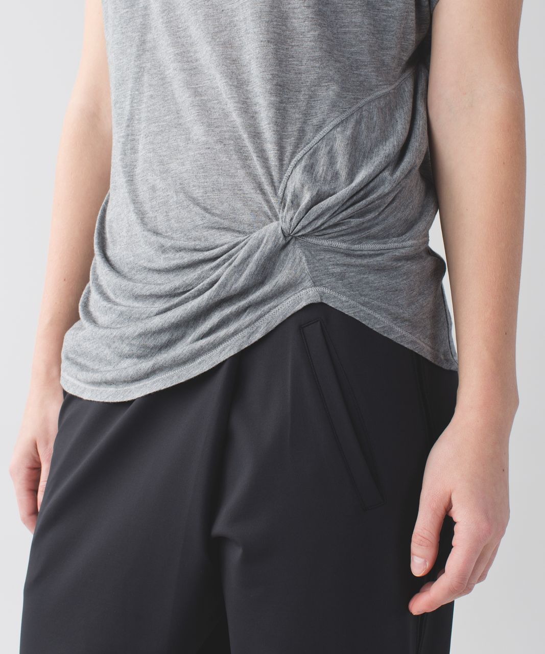 Lululemon Take It Easy Short Sleeve Tee - Heathered Mod Medium Grey