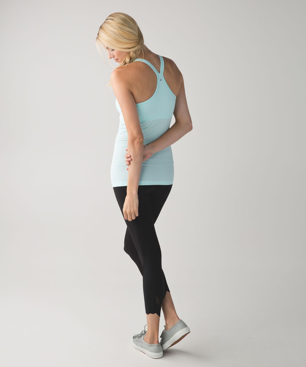 Lululemon Ebb To Street Tank - Heathered Aquamarine