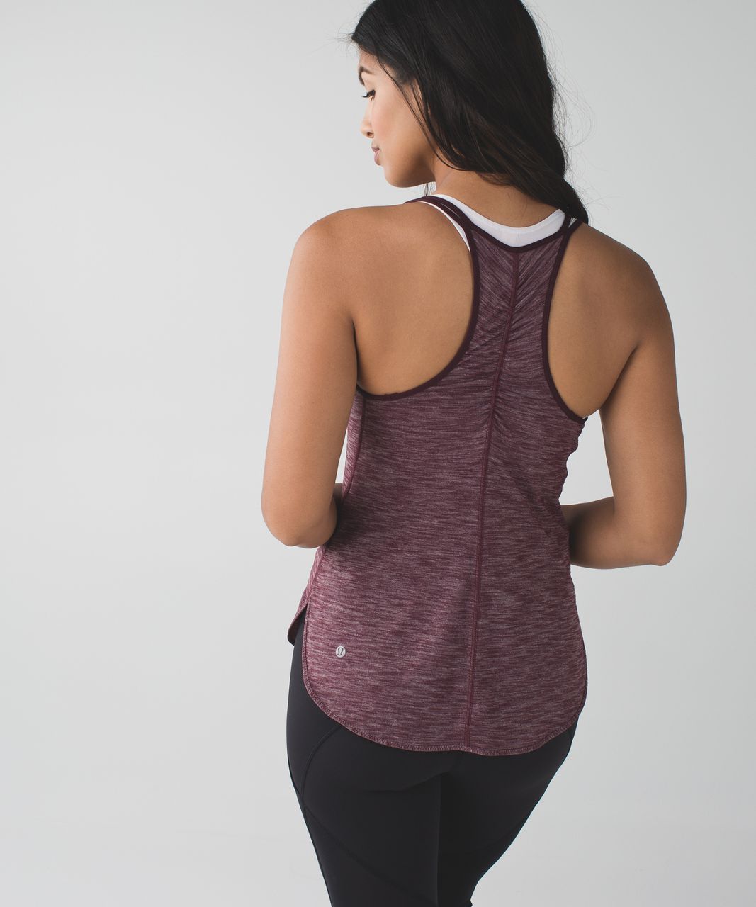 Lululemon What The Sport Singlet II - Heathered Bordeaux Drama