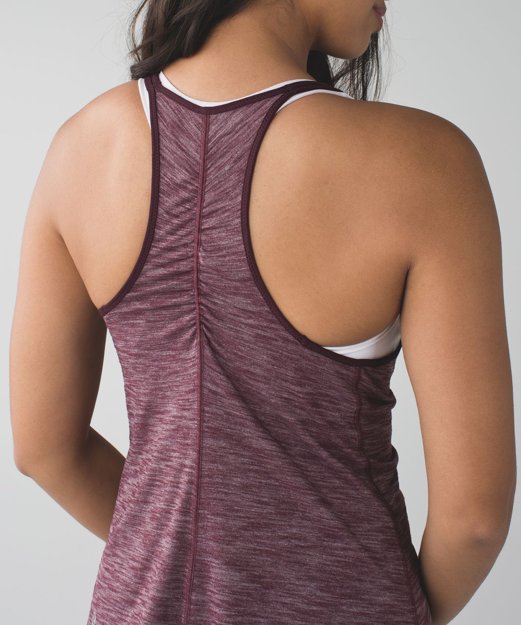 Lululemon What The Sport Singlet II - Heathered Bordeaux Drama