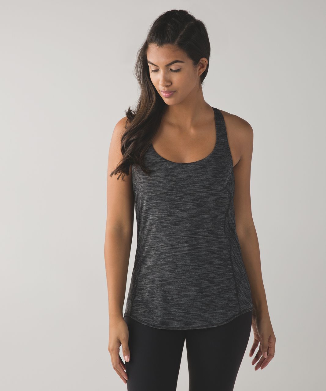 Lululemon Wild Tank (First Release) - Heathered Black / Ace Spot Grain Black