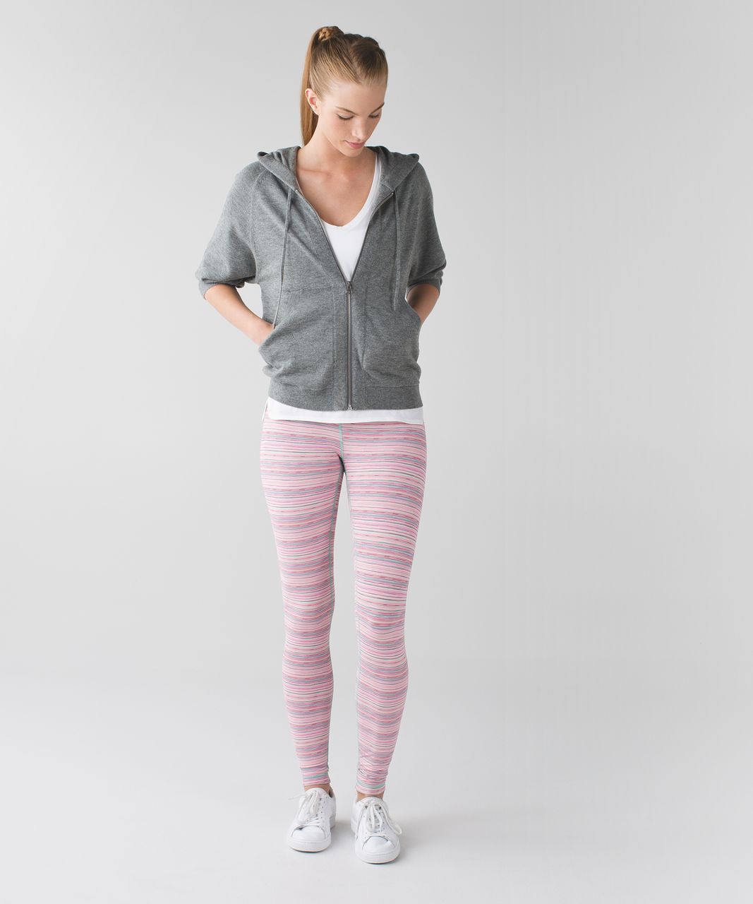 Lululemon Wunder Under Pant III *Luxtreme - Cyber Stripe Flash Light Menthol