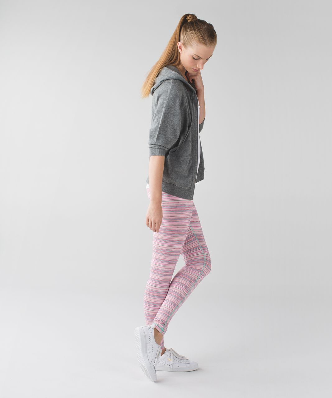 Lululemon Wunder Under Pant III *Luxtreme - Cyber Stripe Flash Light Menthol