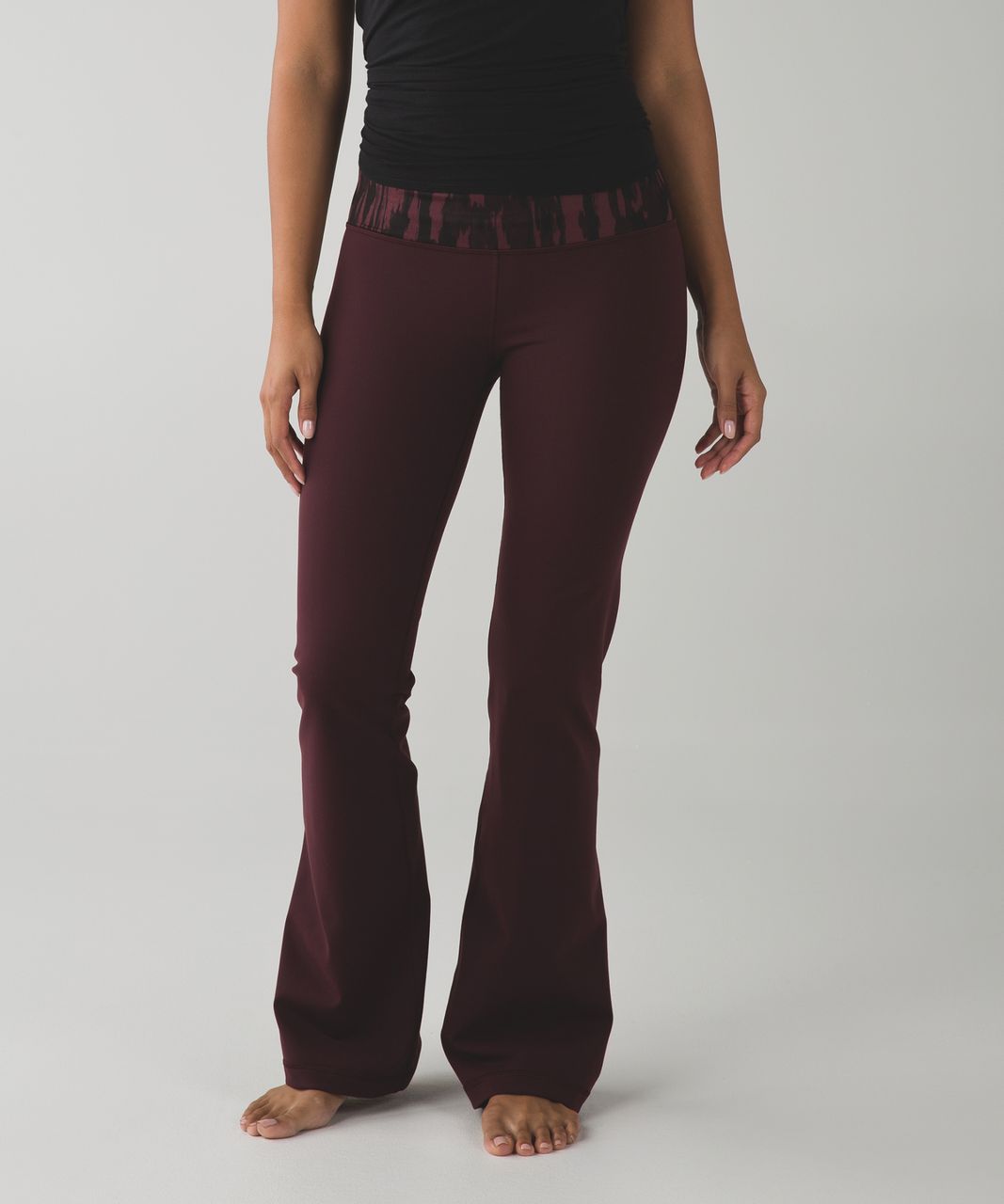 Lululemon Groove Pant III (Regular) *Full-On Luon - Bordeaux Drama /  Painted Animal Bordeaux Drama Black - lulu fanatics