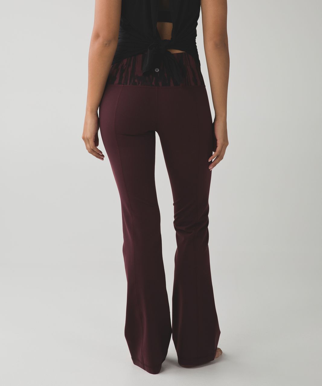 Lululemon Groove Pant III (Regular) *Full-On Luon - Bordeaux Drama /  Painted Animal Bordeaux Drama Black - lulu fanatics