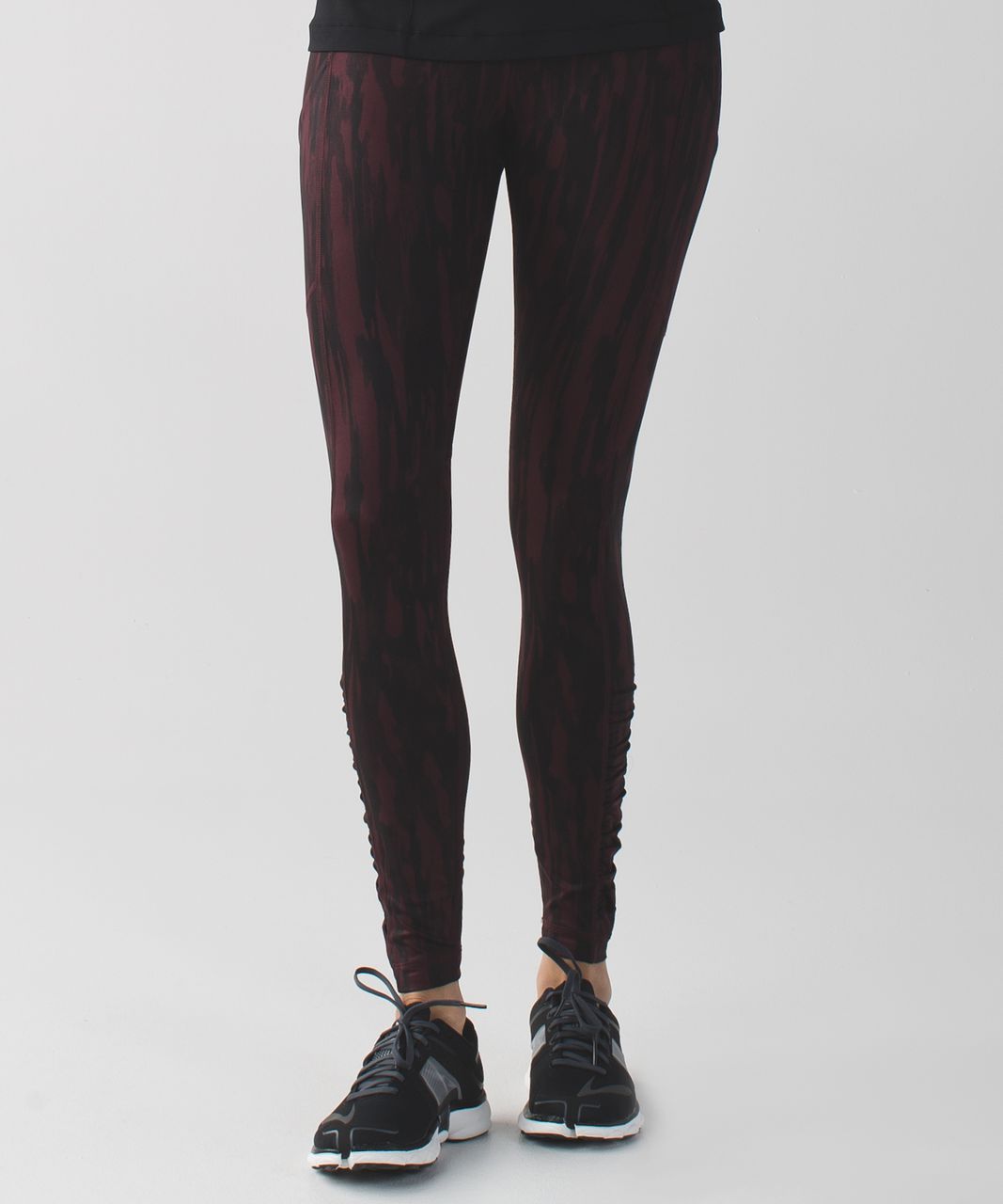 Lululemon Speed Tight IV - Painted Animal Bordeaux Drama Black / Black