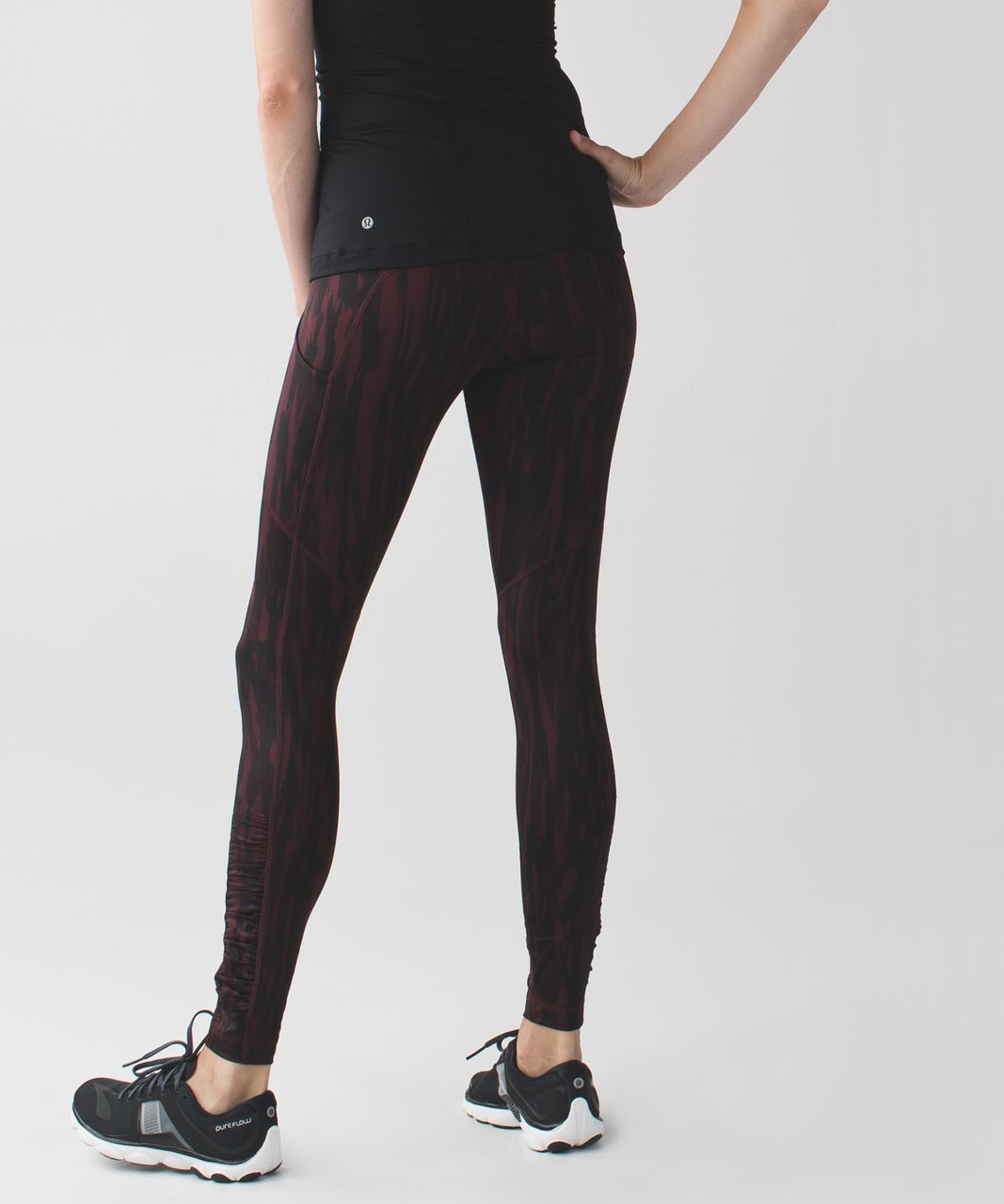 Lululemon Speed Tight IV - Painted Animal Bordeaux Drama Black