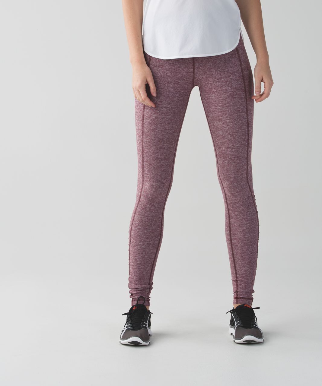 Lululemon TURN AROUND TIGHT leggings 4/XS HEATHERED BORDEAUX DRAMA