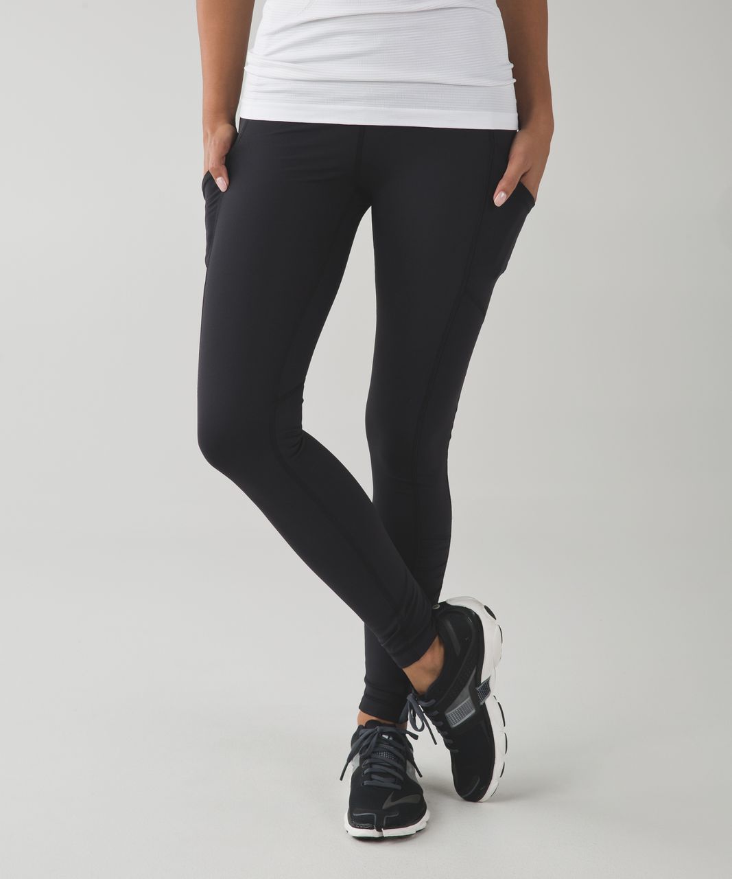 Lululemon Speed Tight IV *Brushed - Black / Mini Pop Stripe Black