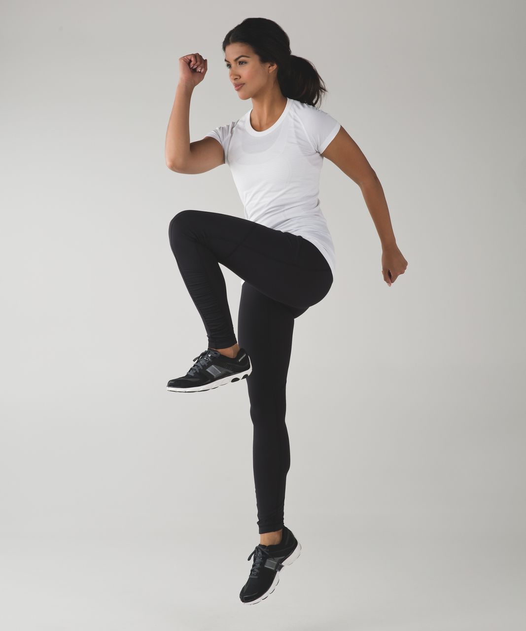 Lululemon Speed Tight II - Giant Herringbone Black Heathered Black