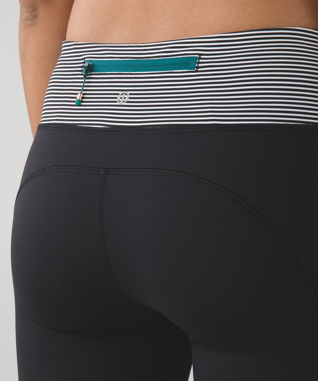 Lululemon Speed Tight IV *Brushed - Black / Mini Pop Stripe Black White