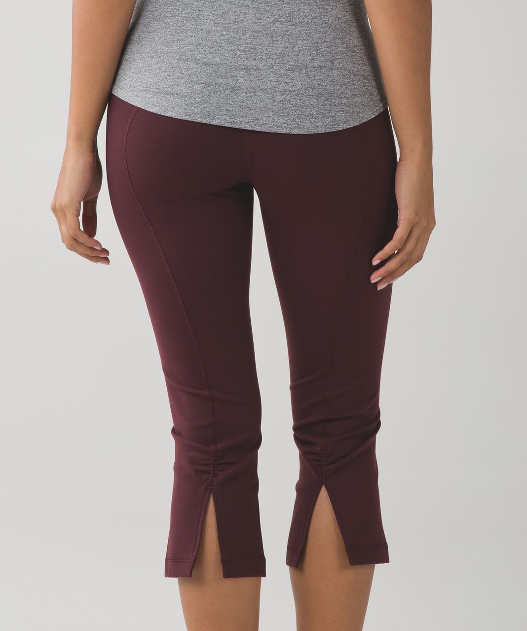 Lululemon gather and crow black crop leggings size 8 - $31 - From