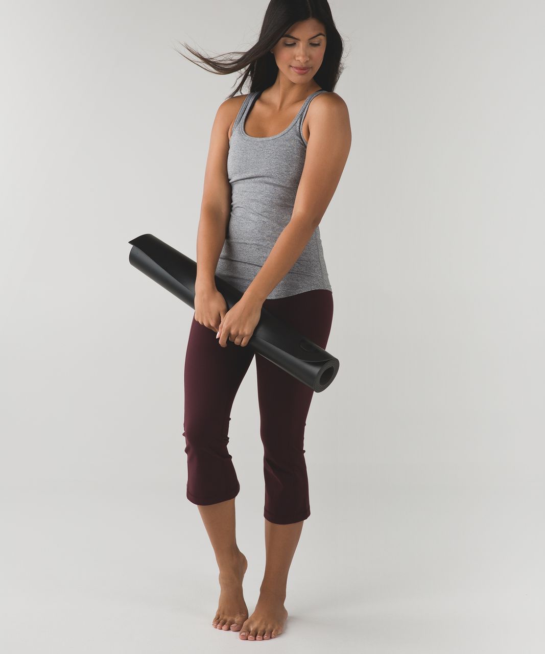 Lululemon Gather & Crow Crop II - Bordeaux Drama