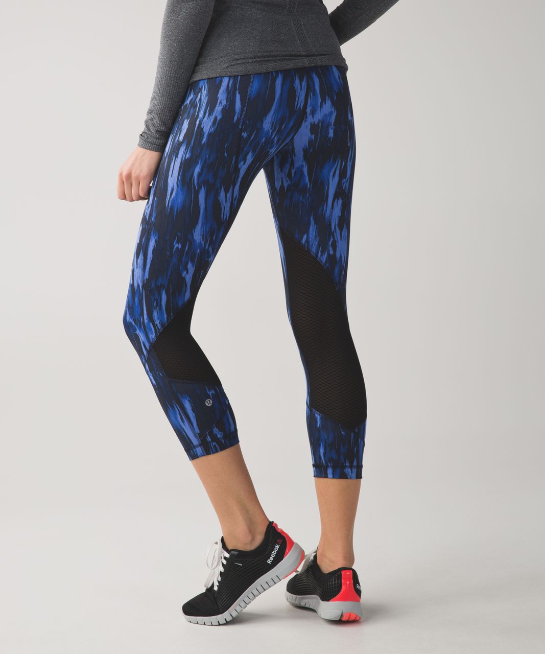 Lululemon Pace Rival Crop *Full-On Luxtreme - Painted Animal Sprinkler Black  - lulu fanatics