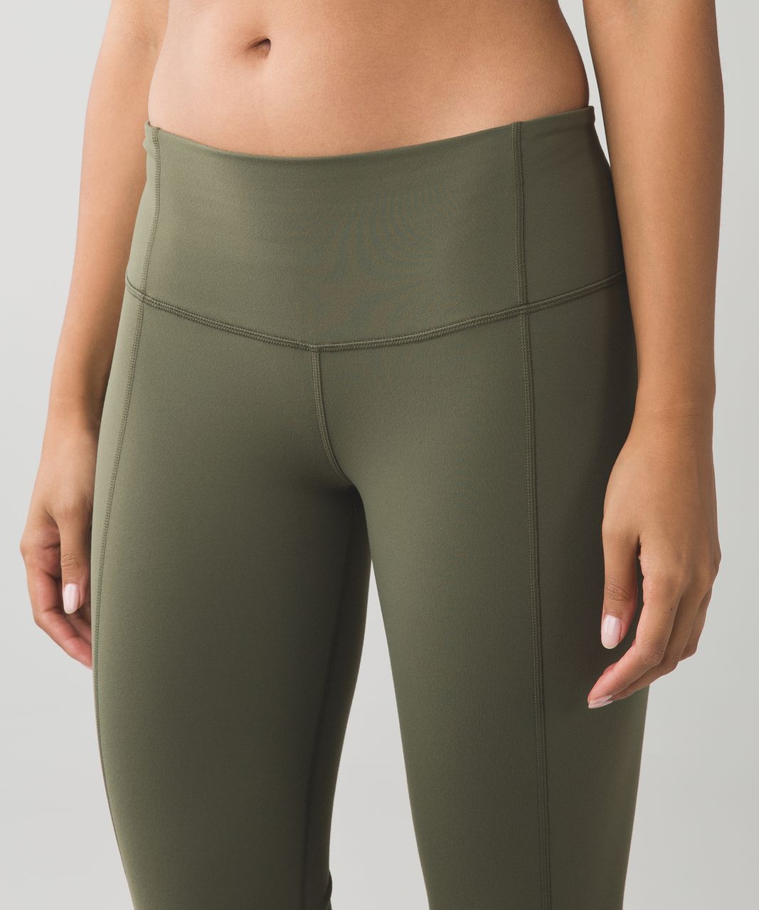 Lululemon Gather & Crow Crop II - Fatigue Green