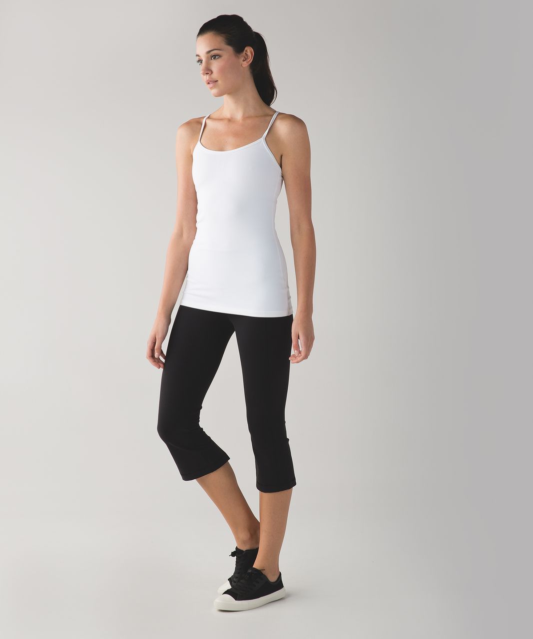 Lululemon Gather and Crow Crop Women's Black Size 8 Yoga Pants