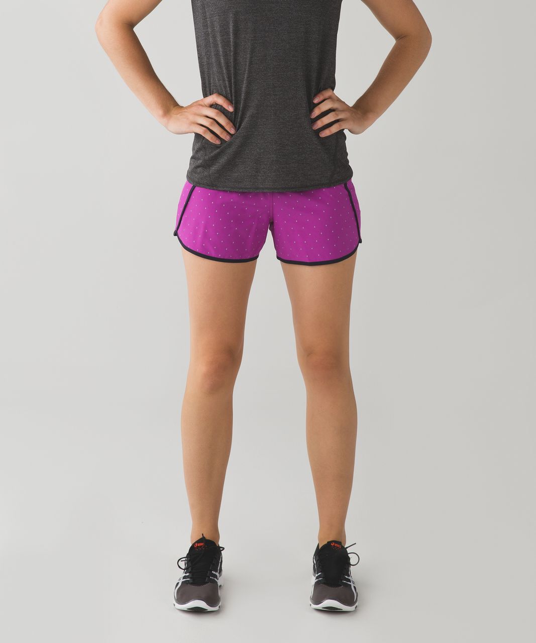 Lululemon Run Times Short (Reflective) *4-way Stretch - Night Fall Ultra Violet Silver / Naval Blue