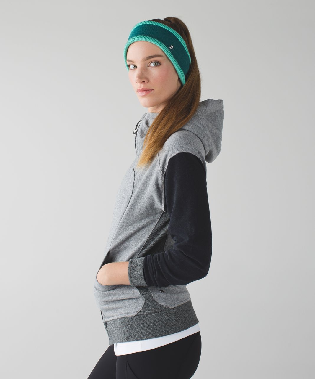 Lululemon On The Go Ear Warmer - Heathered Forage Teal / Menthol