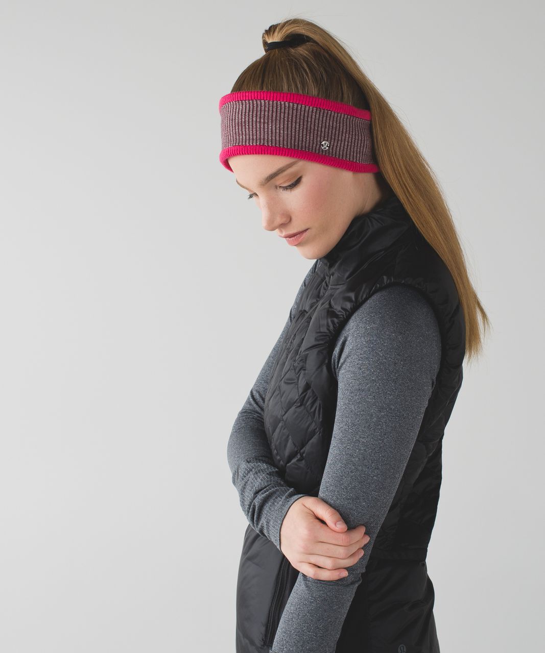 Lululemon On The Go Ear Warmer - Butter Pink / Bordeaux Drama / Wine Berry