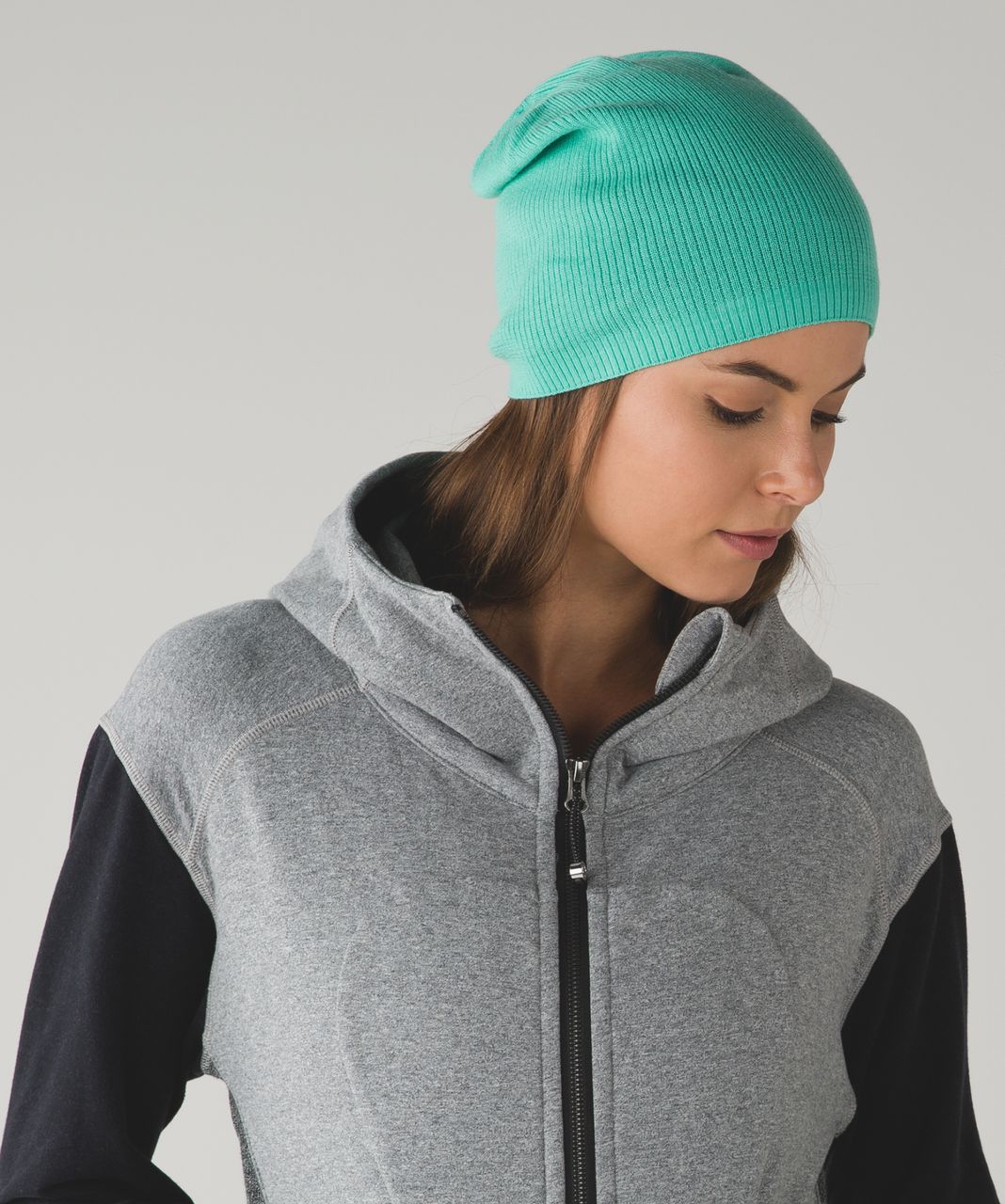 Lululemon On The Go Toque - Dark Fuel / Heathered Forage Teal / Menthol