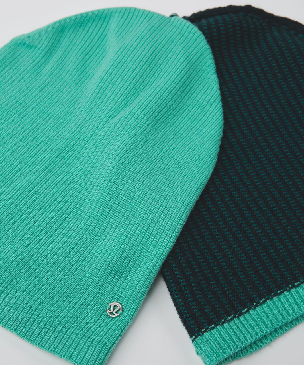 Lululemon On The Go Toque - Dark Fuel / Heathered Forage Teal / Menthol