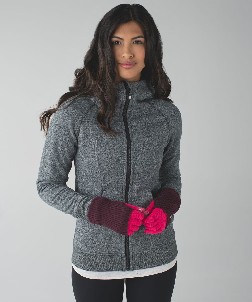 Lululemon On The Go Gloves - Bon Bon / Bordeaux Drama