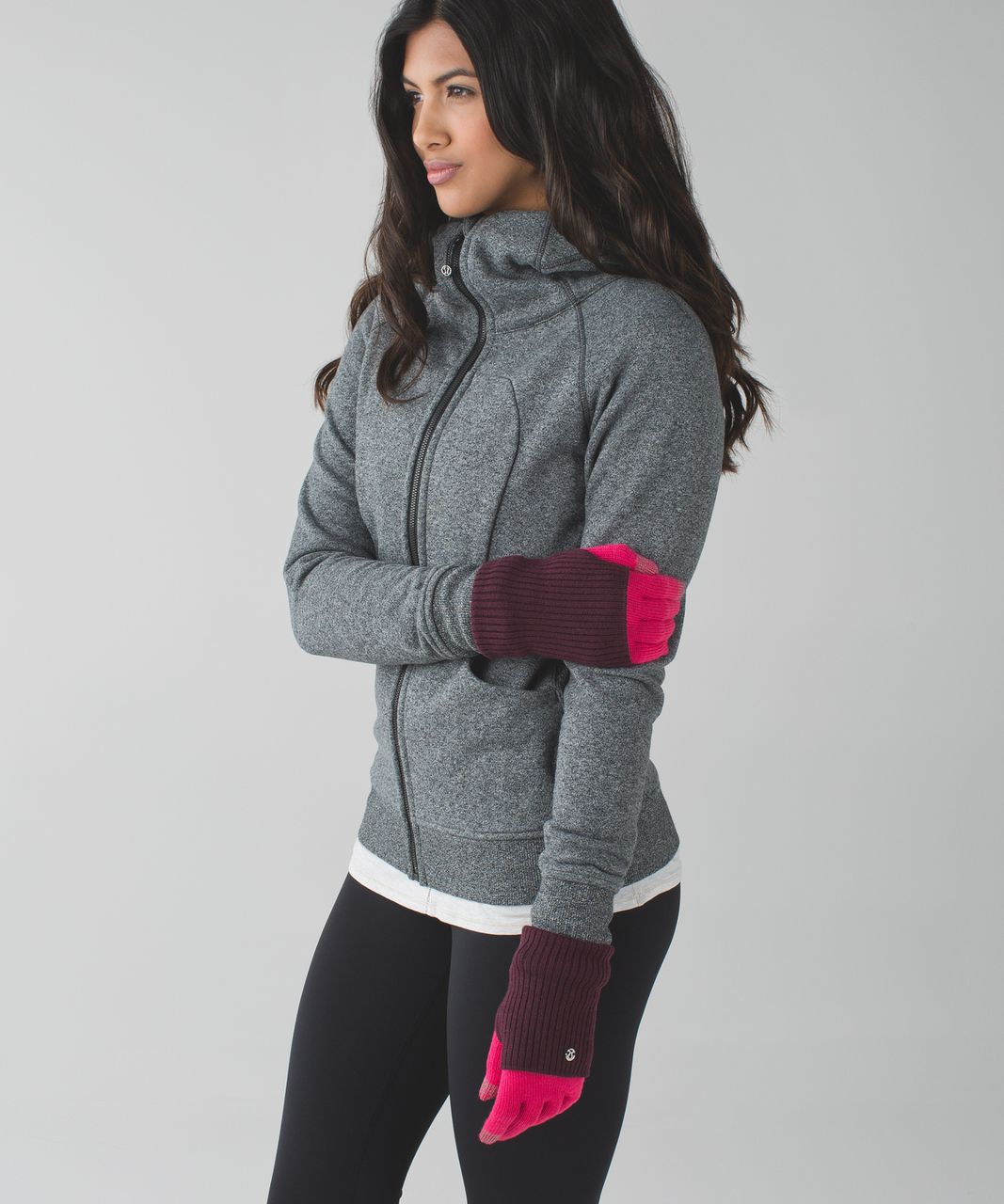 Lululemon On The Go Gloves - Bon Bon / Bordeaux Drama