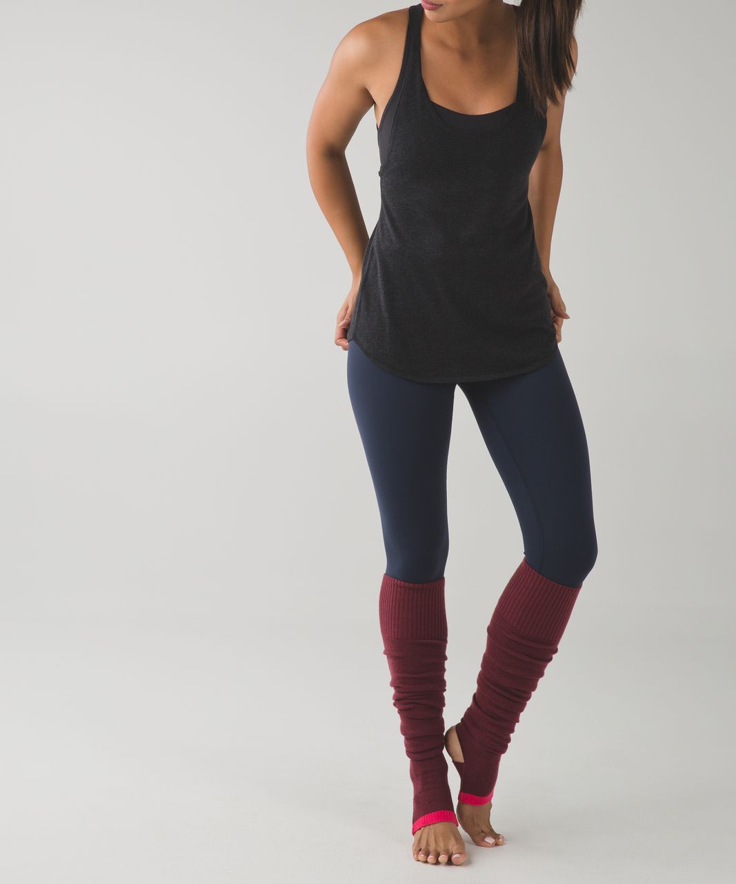 Lululemon Evolution Leg Warmers - Wine Berry / Bon Bon