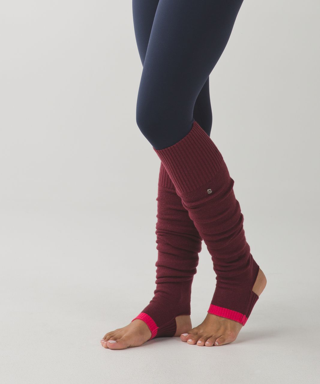 Lululemon Evolution Leg Warmers - Wine Berry / Bon Bon