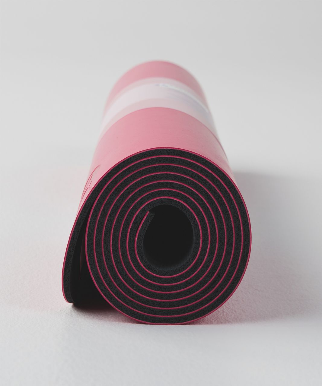 Lululemon The Reversible Mat 5mm - Crossways Black Deep Coal / Porcelain  Pink - lulu fanatics