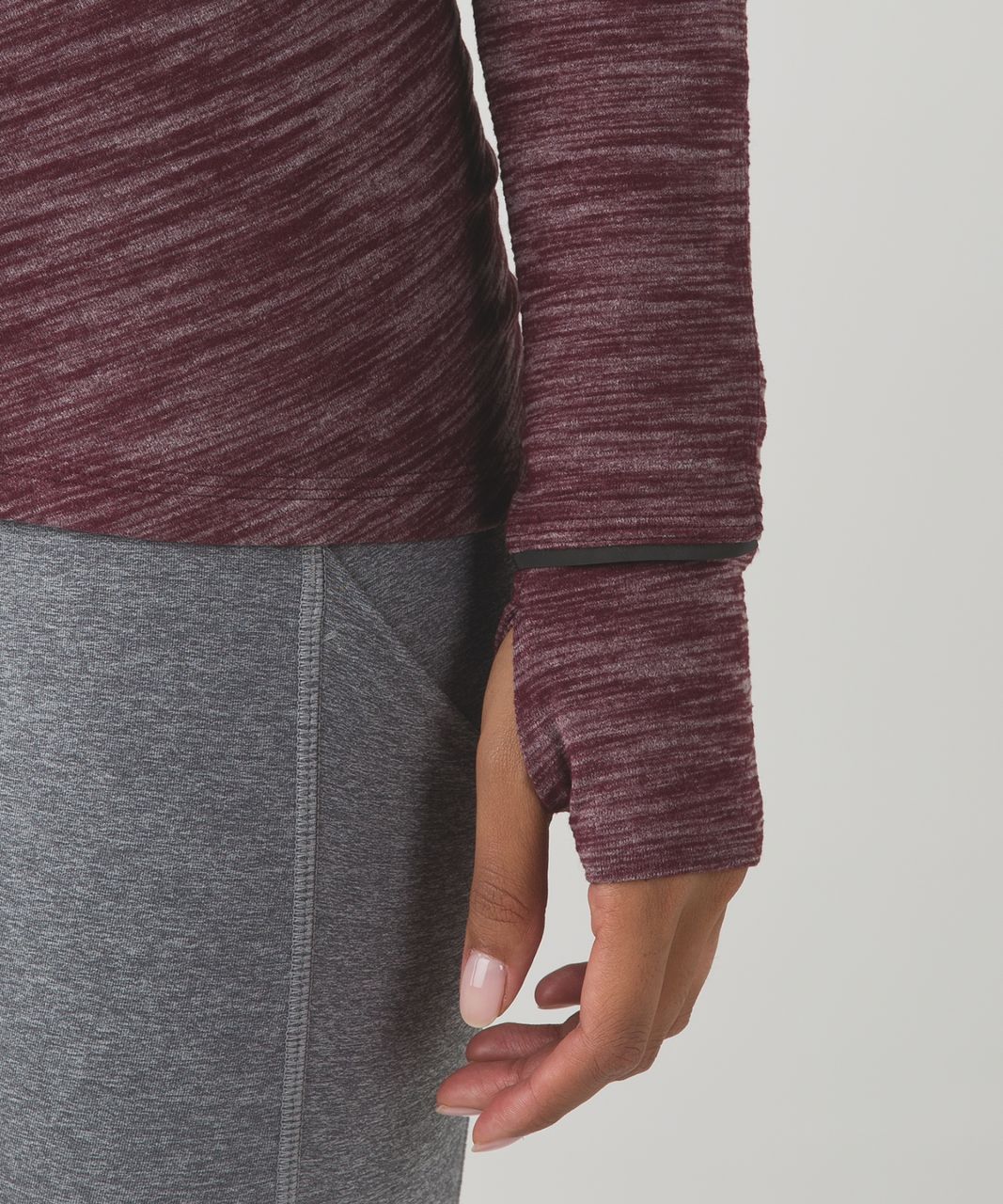 Lululemon Kanto Catch Me 1/2 Zip - Heathered Bordeaux Drama