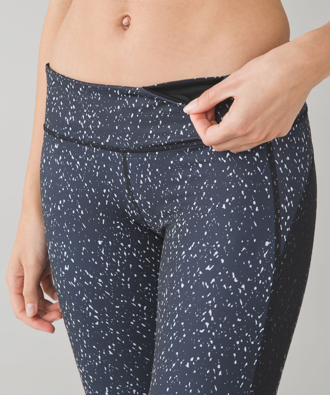 Lululemon Drop It Like It's Hot Tight - Butterfly Texture Black White /  Black - lulu fanatics