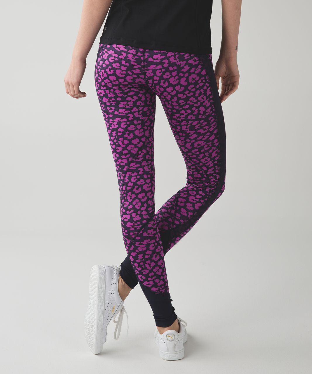 Lululemon Drop It Like Its Hot Leggings Purple Leopard Print