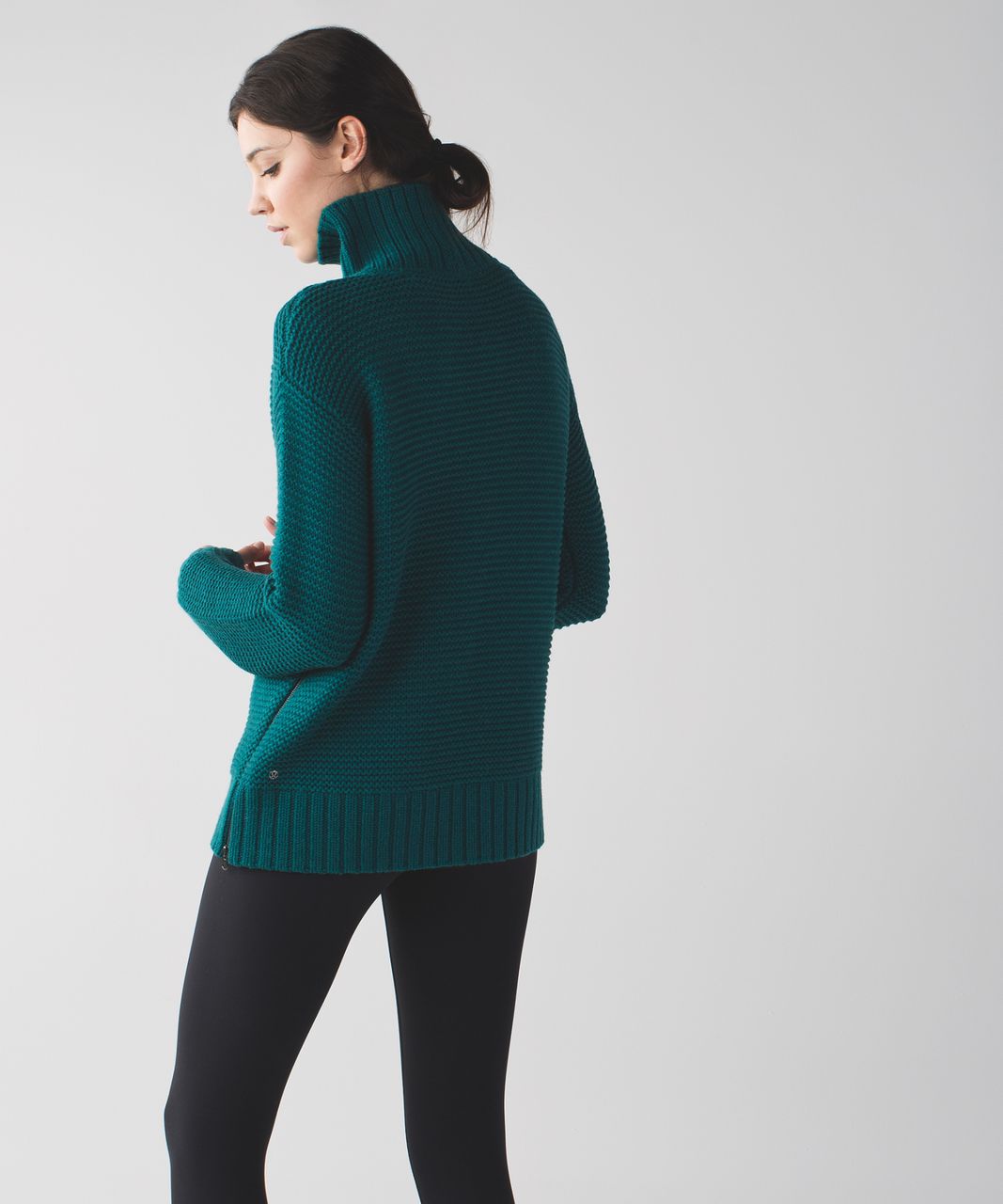 Lululemon Karma Kurmasana Sweater - Heathered Forage Teal / Silver / Menthol