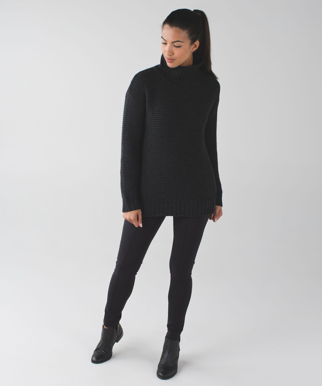 Lululemon Karma Kurmasana Sweater - Heathered Black