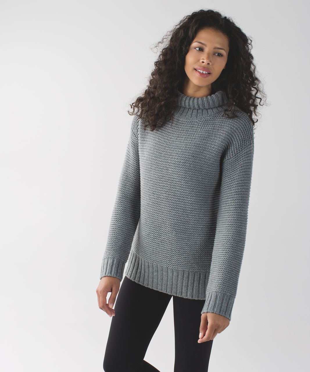 Lululemon Karma Long Sleeve - Heathered Medium Grey - lulu fanatics