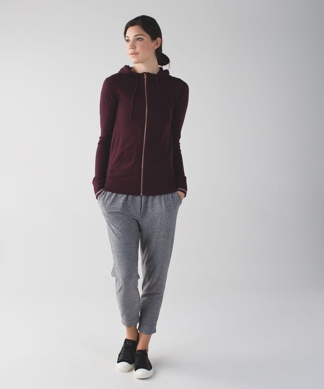 Lululemon Find Your Mantra Hoodie - Heathered Bordeaux Drama / Silver / Bordeaux Drama