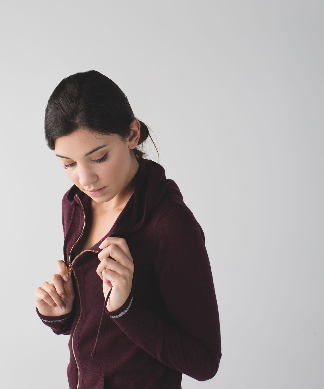 Lululemon Find Your Mantra Hoodie - Heathered Bordeaux Drama / Silver / Bordeaux Drama