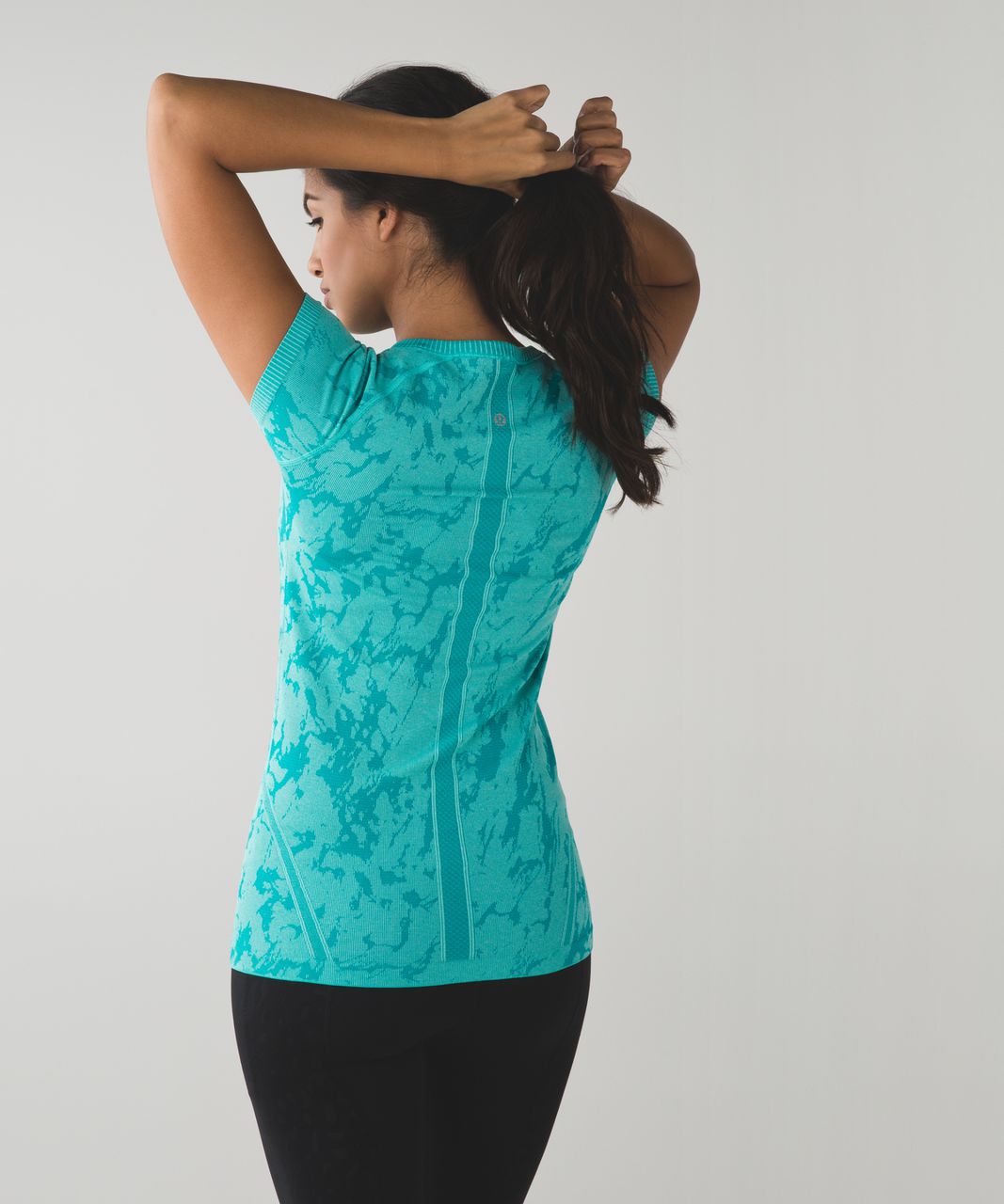 Lululemon Swiftly Tech Short Sleeve Crew - Heathered Cosmic Teal