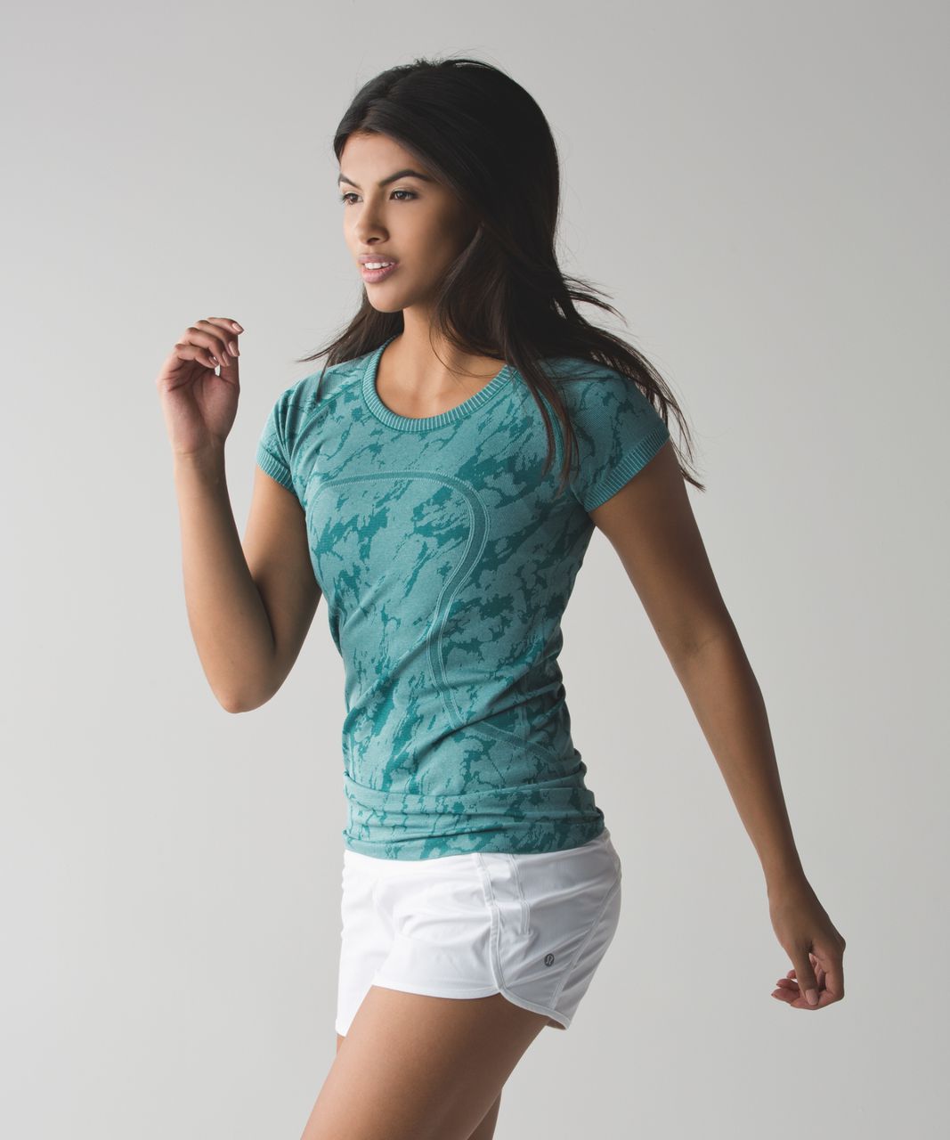 Lululemon Swiftly Tech Short Sleeve Crew - Heathered Forage Teal