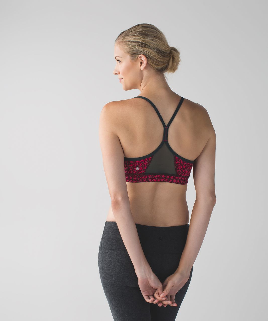 Lululemon Flow Y Bra IV - Mountain Peaks Bon Bon Bordeaux Drama