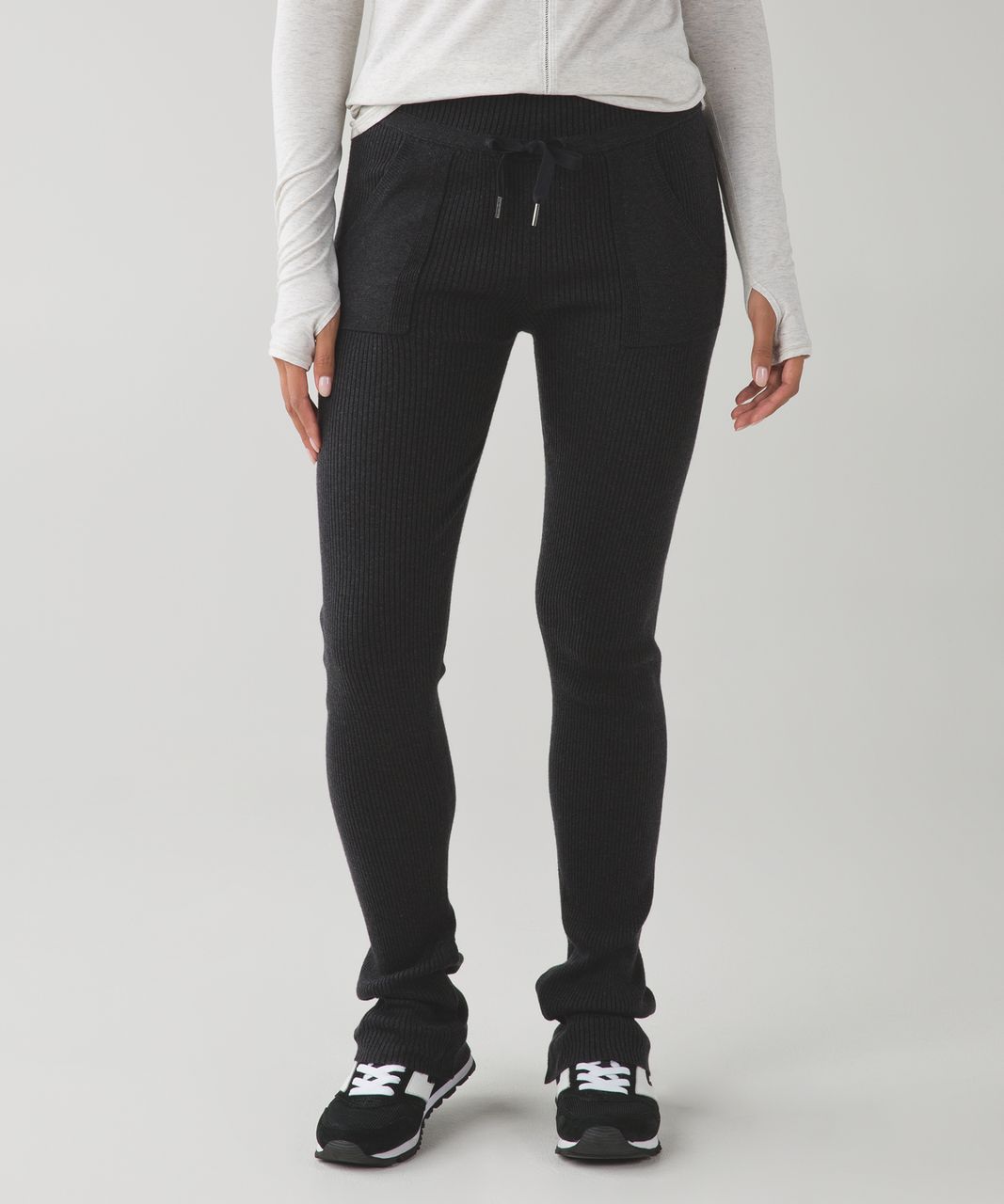 Lululemon Find Your Mantra Pant - Heathered Black - lulu fanatics