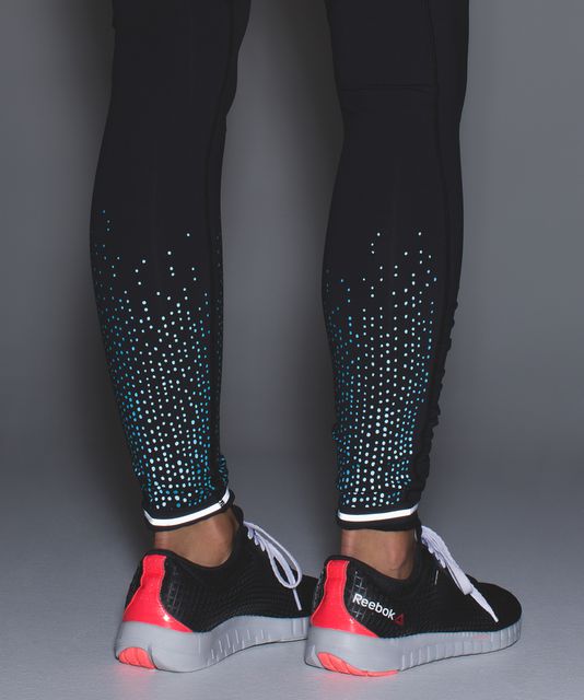 Lululemon Speed Tight II Full-On Luxtreme (LW5F54S) Sequin Snake Black Size  4