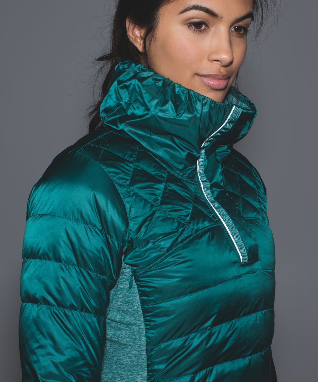 Lululemon Down For A Run Pullover - Forage Teal