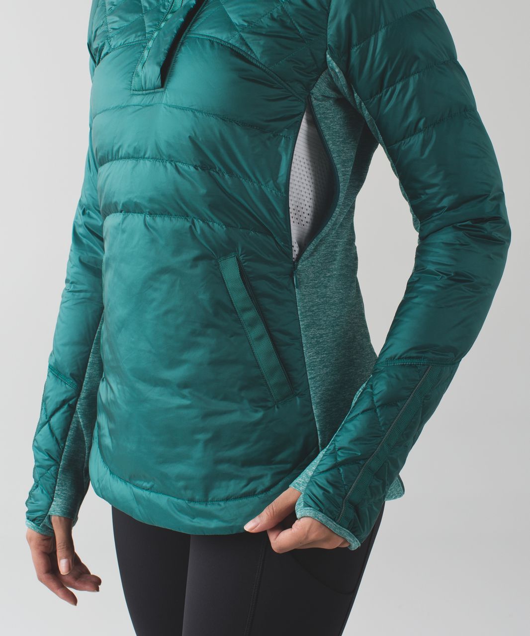 Lululemon Down For A Run Pullover - Forage Teal